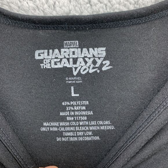 Marvel Guardian of the Galaxy Vol 2 Youth T Shirt Size Large Black I AM Groot - Picture 7 of 9